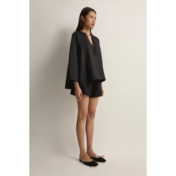 Posse Alfie Blouse in Black | Blouse | Luxury Shoes , view 5