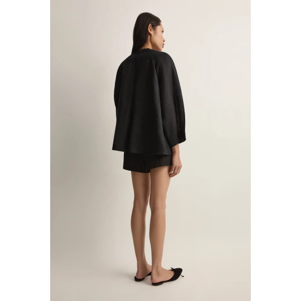Posse Alfie Blouse in Black | Blouse | Luxury Shoes , view 6