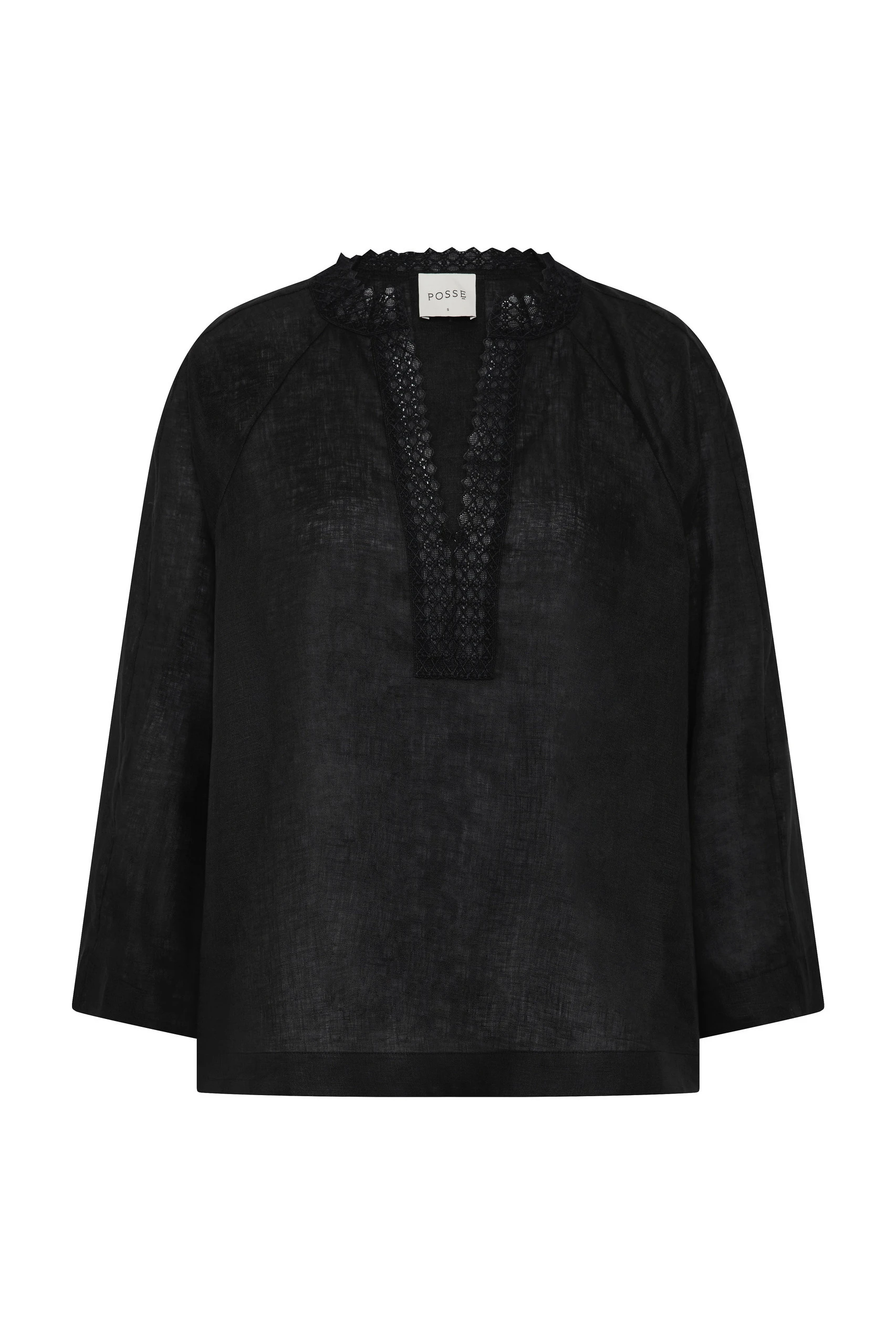 Posse Alfie Blouse in Black Posse Alfie Blouse in Black | Blouse | Luxury Shoes