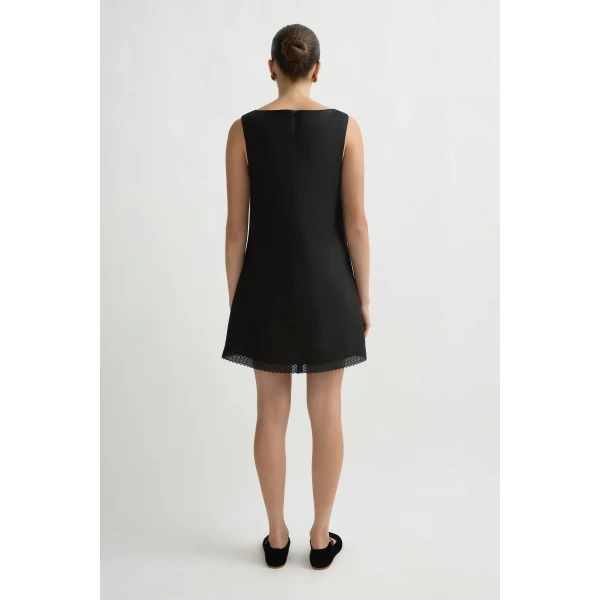 Posse Alfie Mini Dress in Black | Mini Dresses | Luxury Shoes , view 5