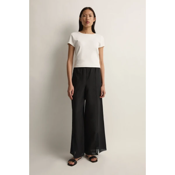 Posse Alfie Pant in Black | Pants | Luxury Shoes , view 2