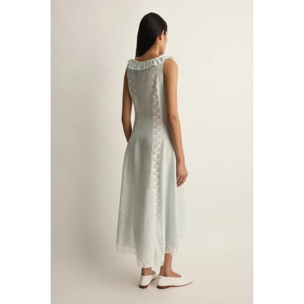 Posse Arabella Dress in Ice | Midi Dresses | Luxury Shoes , view 4