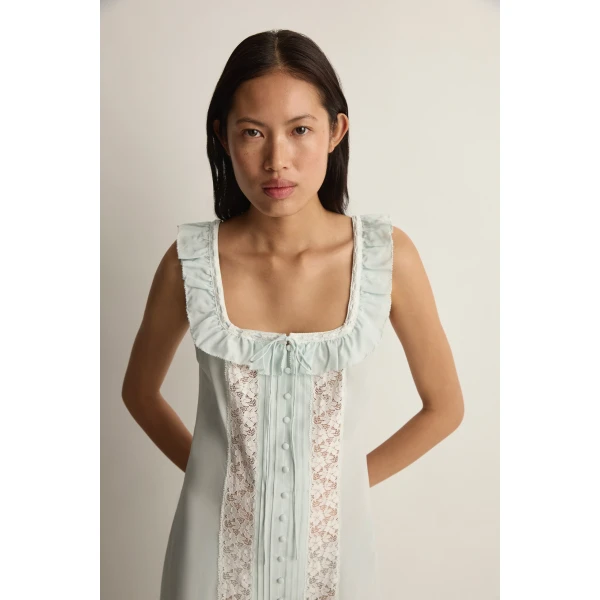 Posse Arabella Dress in Ice | Midi Dresses | Luxury Shoes , view 5