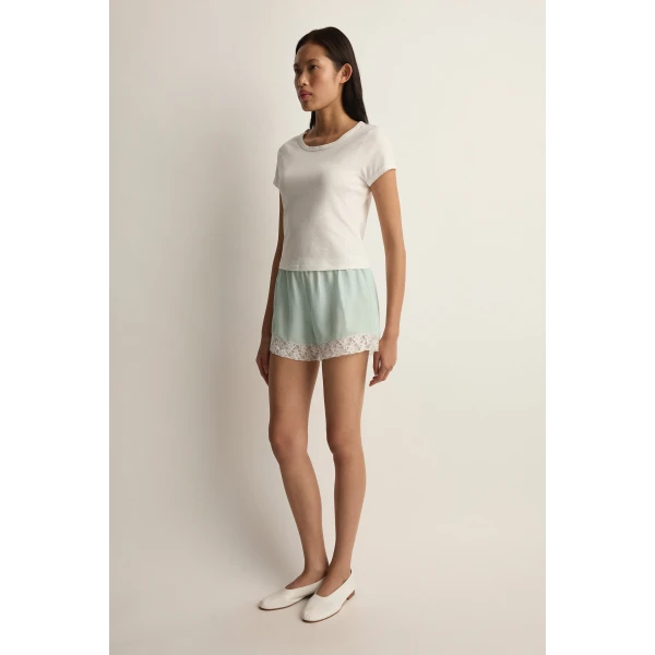 Posse Arabella Short in Ice | Shorts | Luxury Shoes , view 3