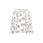 Posse Bea Long Sleeve Top in Cream Black Polka Dot | Long Sleeve | Luxury Shoes 