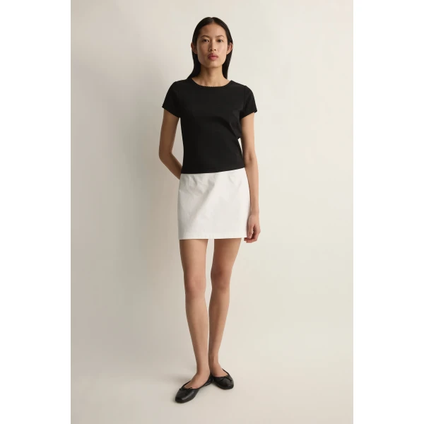 Posse Bea Skirt in Vintage White | Midi Skirts | Luxury Shoes , view 2