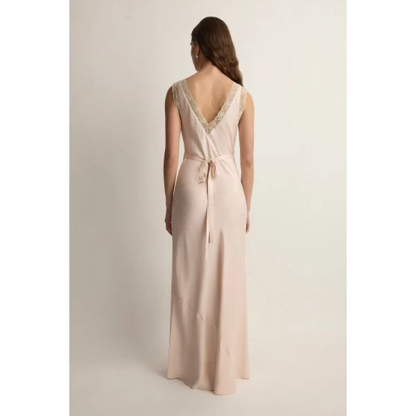 Posse Blake Dress in Cloud Pink | Midi Dresses | Luxury Shoes , view 5