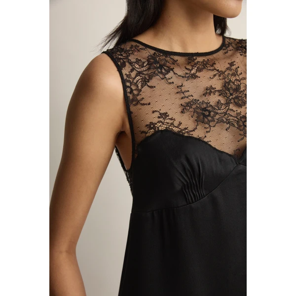 Posse Blake Mini Dress in Black | Mini Dresses | Luxury Shoes , view 3