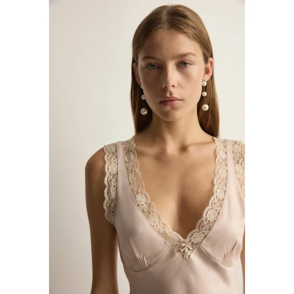 Posse Blake Top in Cloud Pink | Tops | Luxury Shoes , view 3