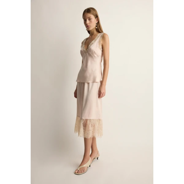 Posse Blake Top in Cloud Pink | Tops | Luxury Shoes , view 5