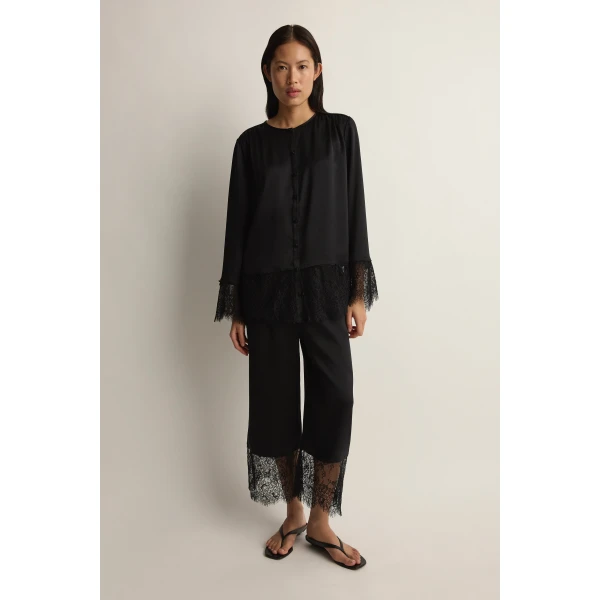 Posse Blake Trouser in Black | Pants | Luxury Shoes , view 2