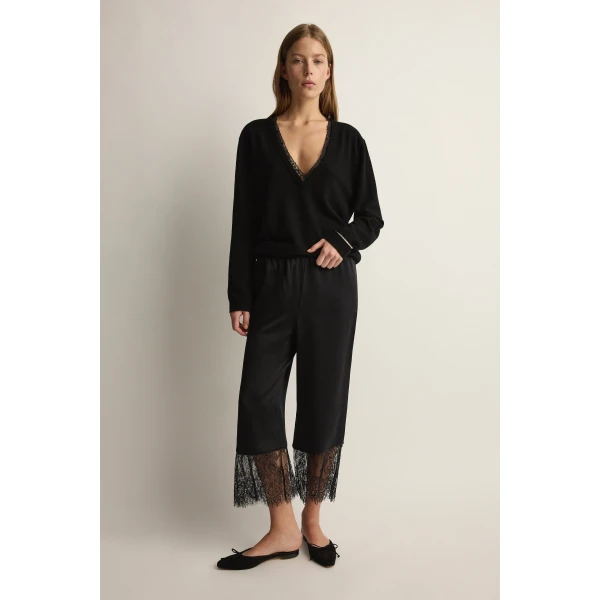 Posse Blake Trouser in Black | Pants | Luxury Shoes , view 6