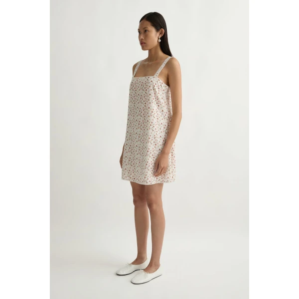 Posse Charlotte Mini Dress in Watercolour Floral | Mini Dresses | Luxury Shoes , view 4