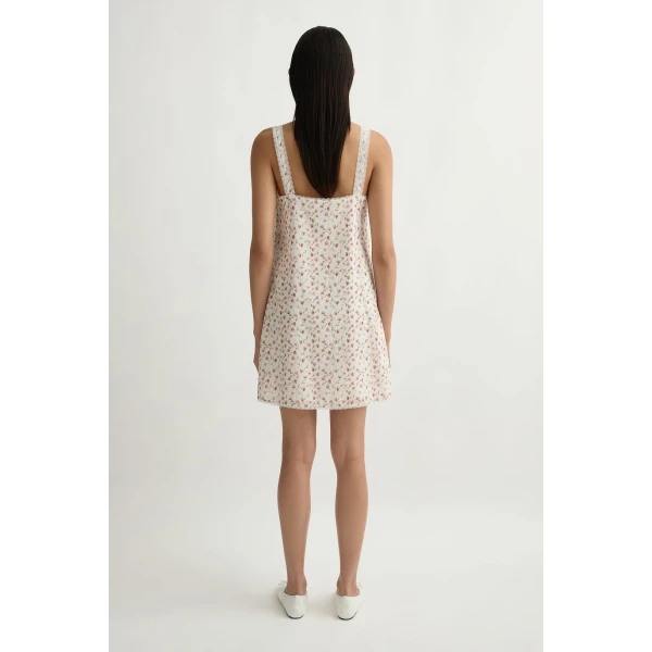 Posse Charlotte Mini Dress in Watercolour Floral | Mini Dresses | Luxury Shoes , view 5