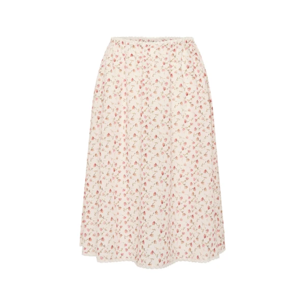 Posse Charlotte Skirt in Watercolour Floral | Midi Skirts | Luxury Shoes 