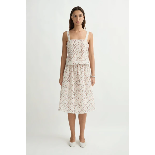 Posse Charlotte Top in Watercolour Floral | Tops | Luxury Shoes , view 4