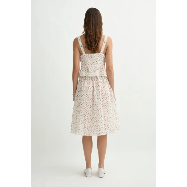 Posse Charlotte Top in Watercolour Floral | Tops | Luxury Shoes , view 6