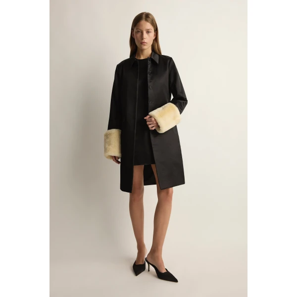 Posse Chester Coat in Black | Coats | Luxury Shoes , view 2