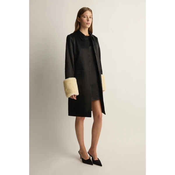Posse Chester Coat in Black | Coats | Luxury Shoes , view 4