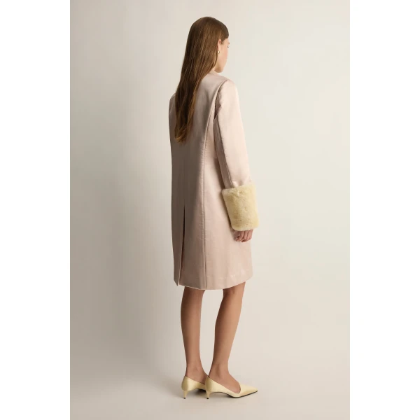 Posse Chester Coat in Powder Pink | Coats | Luxury Shoes , view 5