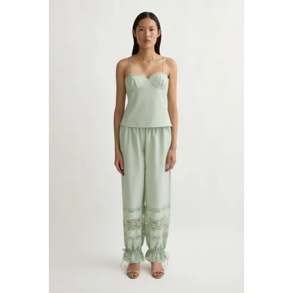 Posse Cleo Cami in Seafoam | Camisoles | Luxury Shoes , view 3