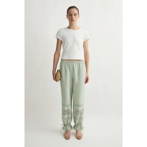 Posse Cleo Pant in Seafoam | Pants | Luxury Shoes , view 3
