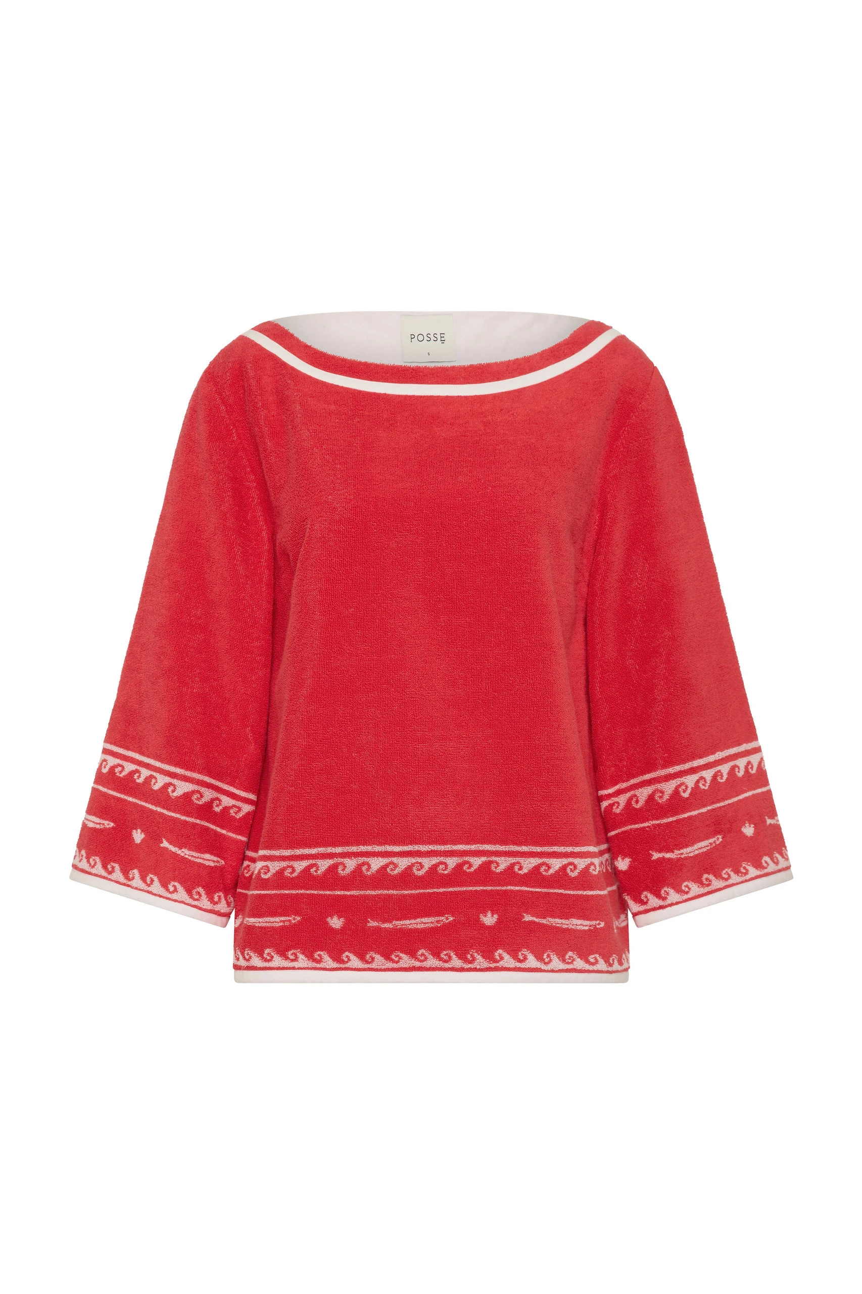 Posse Cody Top in Red Ivory Fish Posse Cody Top in Red Ivory Fish | Tops | Luxury Shoes