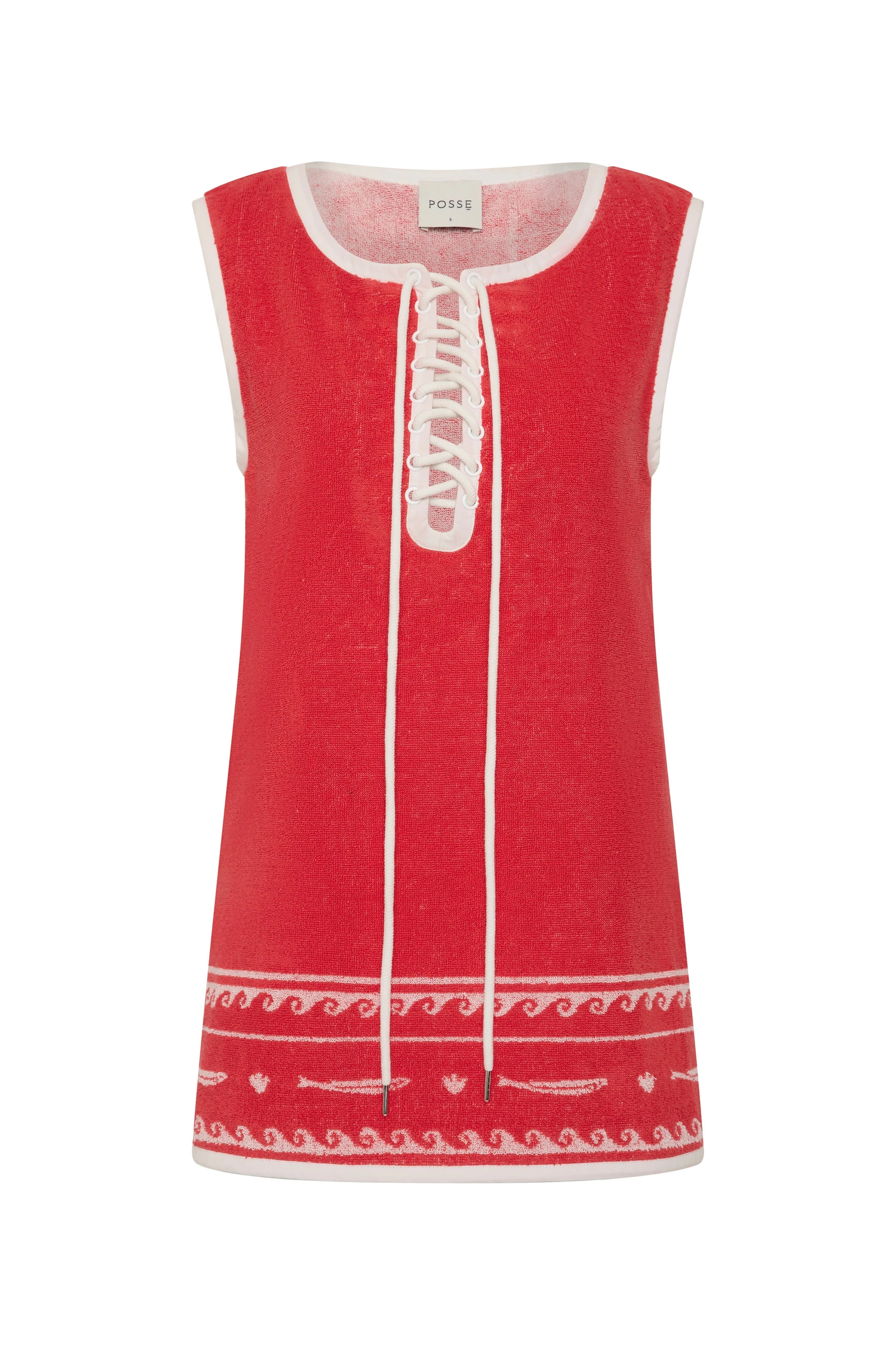 Posse Cody Tunic in Red Ivory Fish Posse Cody Tunic in Red Ivory Fish | Tops | Luxury Shoes