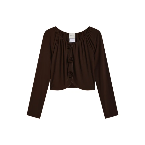 Cynthia Blouse in Chocolate