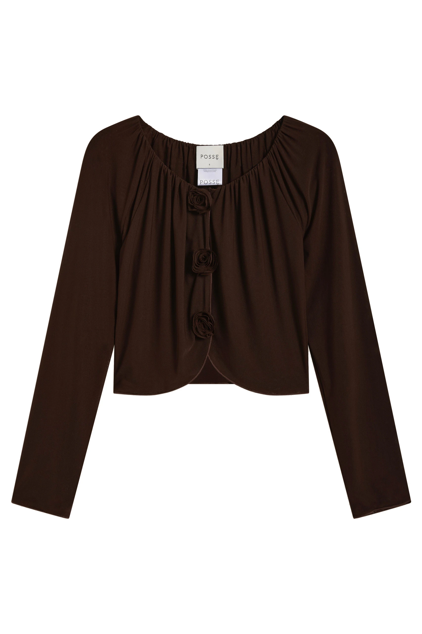 Posse Cynthia Blouse in Chocolate Posse Cynthia Blouse in Chocolate | Blouse | Luxury Shoes