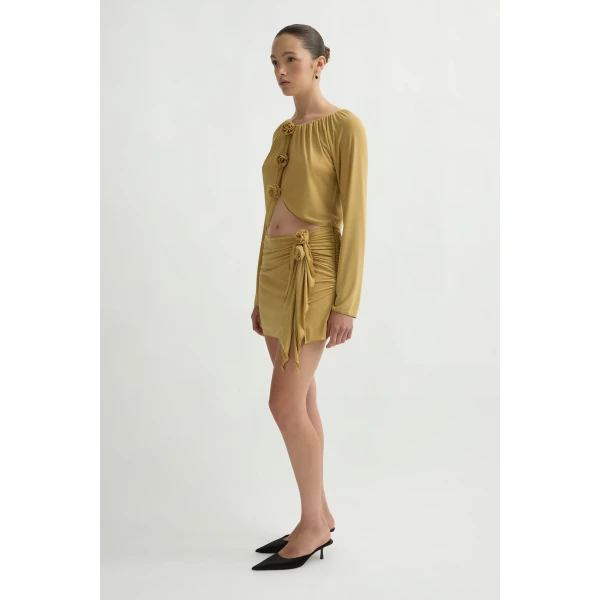 Posse Cynthia Blouse in Rattan | Blouse | Luxury Shoes , view 4