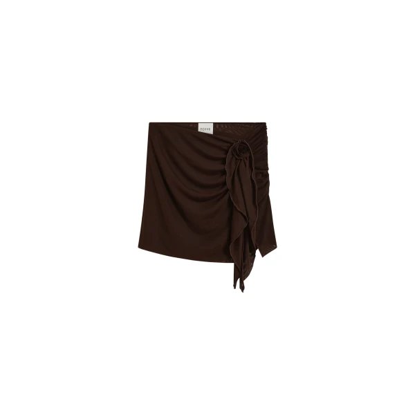 Posse Cynthia Skirt in Chocolate | Midi Skirts | Luxury Shoes 