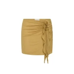Posse Cynthia Skirt in Rattan | Midi Skirts | Luxury Shoes 