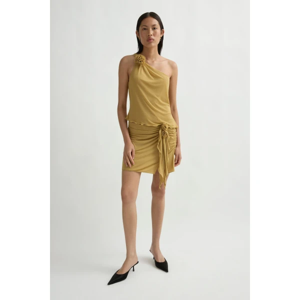 Posse Cynthia Top in Rattan | Tops | Luxury Shoes , view 3