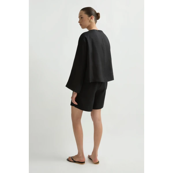 Posse Dakota Blouse in Black | Blouse | Luxury Shoes , view 5