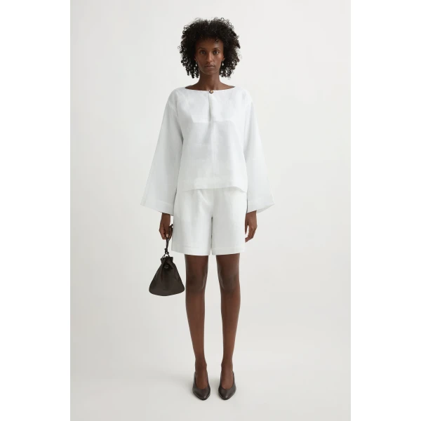 Posse Dakota Blouse in Ivory | Blouse | Luxury Shoes , view 3