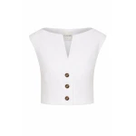 Posse Dakota Top in Ivory | Tops | Luxury Shoes 
