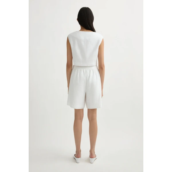 Posse Dakota Top in Ivory | Tops | Luxury Shoes , view 5