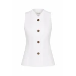 Posse Dakota Vest in Ivory | Vests | Luxury Shoes 