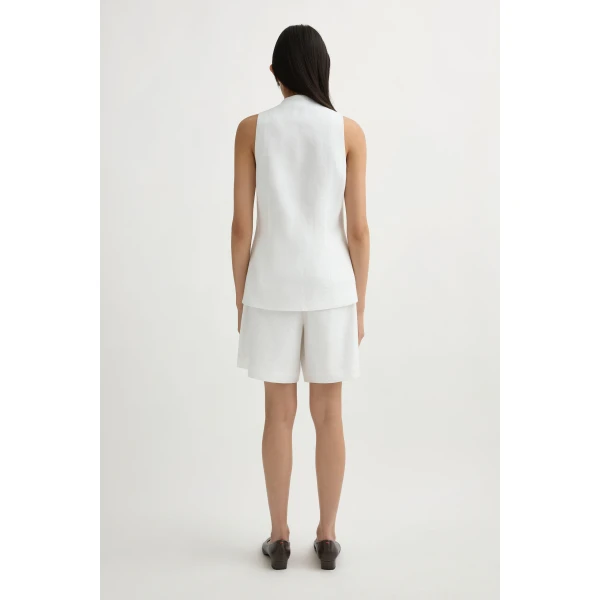 Posse Dakota Vest in Ivory | Vests | Luxury Shoes , view 5