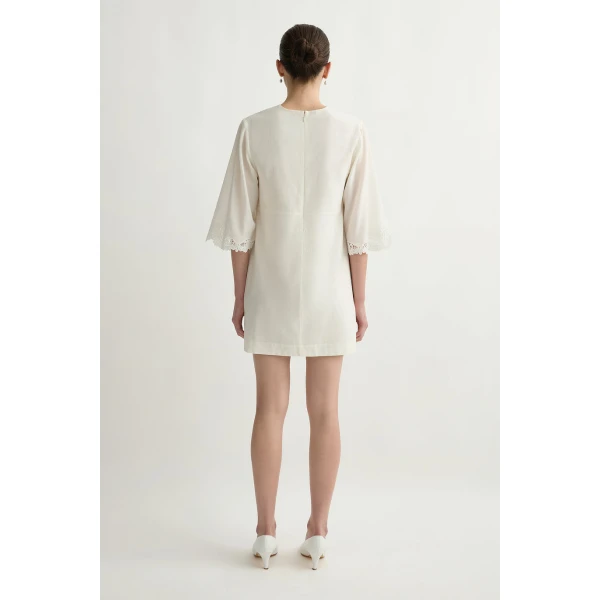 Posse Darya Kaftan in Cream | kaftan | Luxury Shoes , view 5