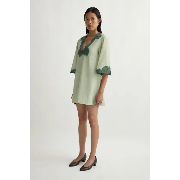 Posse Darya Kaftan in Green | kaftan | Luxury Shoes , view 5