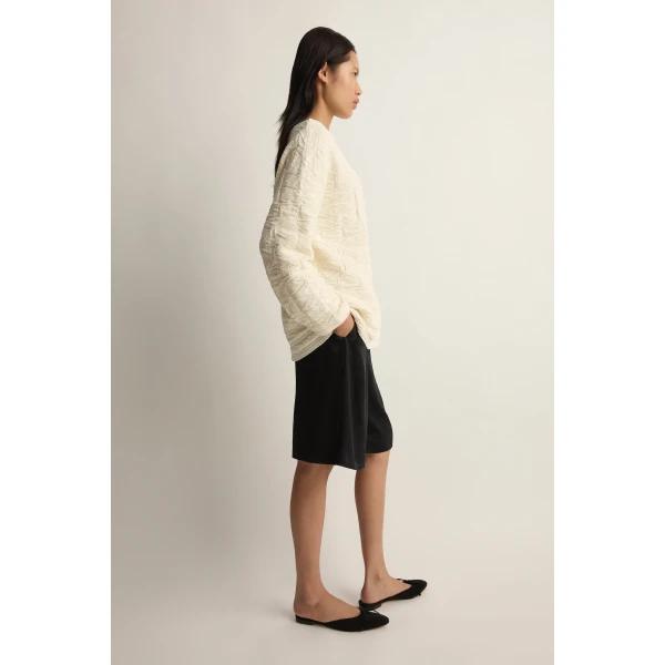 Posse Ellis Sweater in Cream | Sweaters | Luxury Shoes , view 4