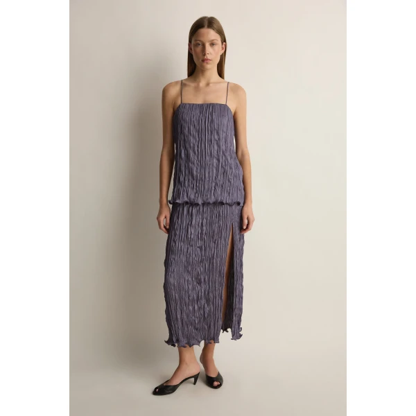 Posse Esme Skirt in Dusk | Midi Skirts | Luxury Shoes , view 2