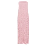 Posse Esme Strapless Dress in Rose | Midi Dresses | Luxury Shoes 