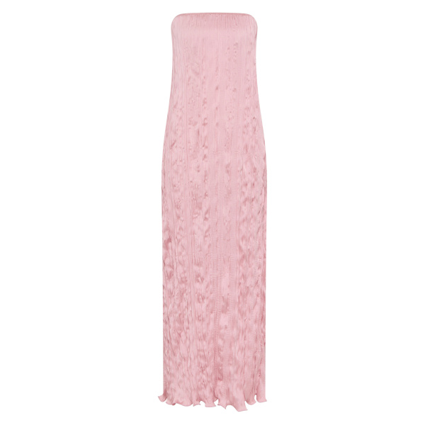 Posse Esme Strapless Dress in Rose | Midi Dresses | Luxury Shoes 