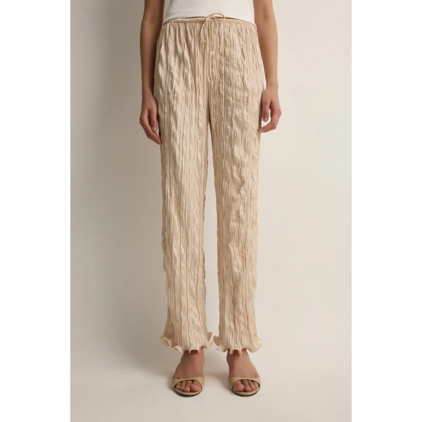 Posse Esme Trouser in Cream | Pants | Luxury Shoes , view 2