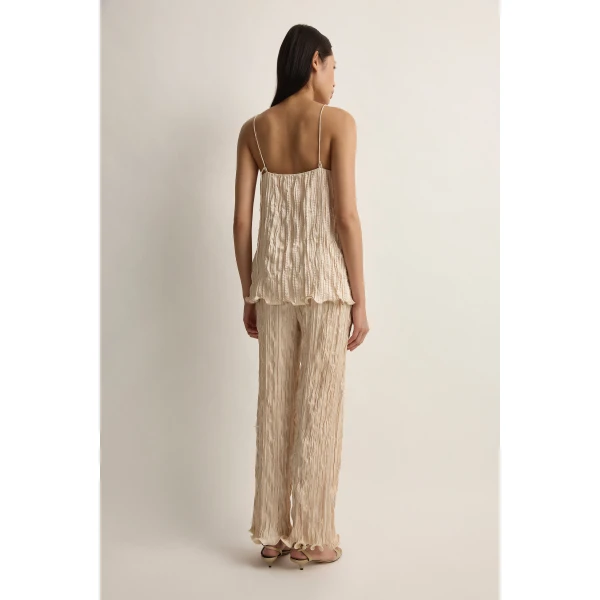 Posse Esme Trouser in Cream | Pants | Luxury Shoes , view 5