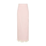 Posse Essie Column Skirt in Soft Pink | Maxi Skirts | Luxury Shoes 