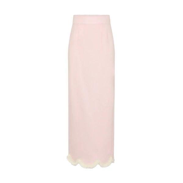 Essie Column Skirt in Soft Pink